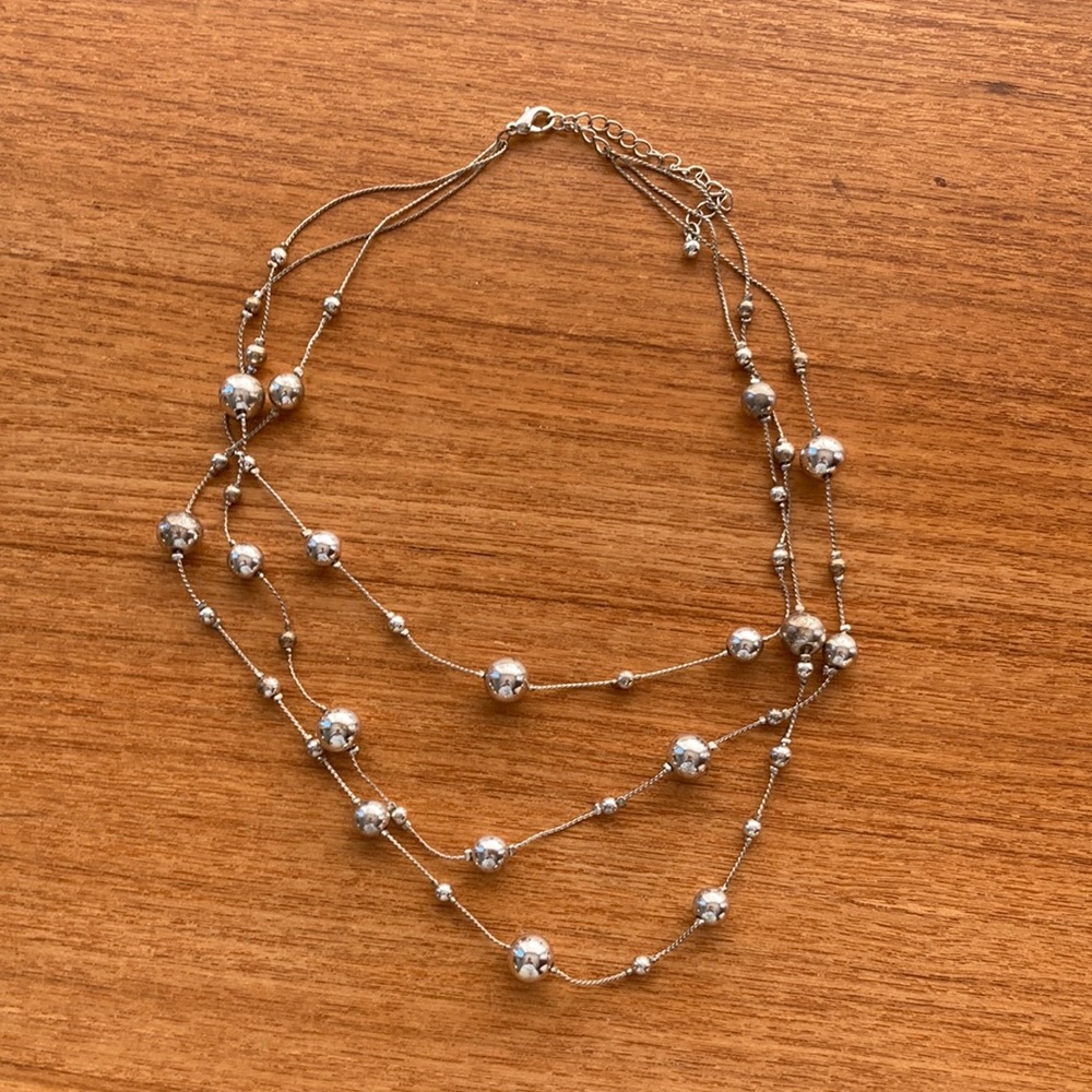 2/$10 Beautiful Silver-toned Necklace Free With Purchase